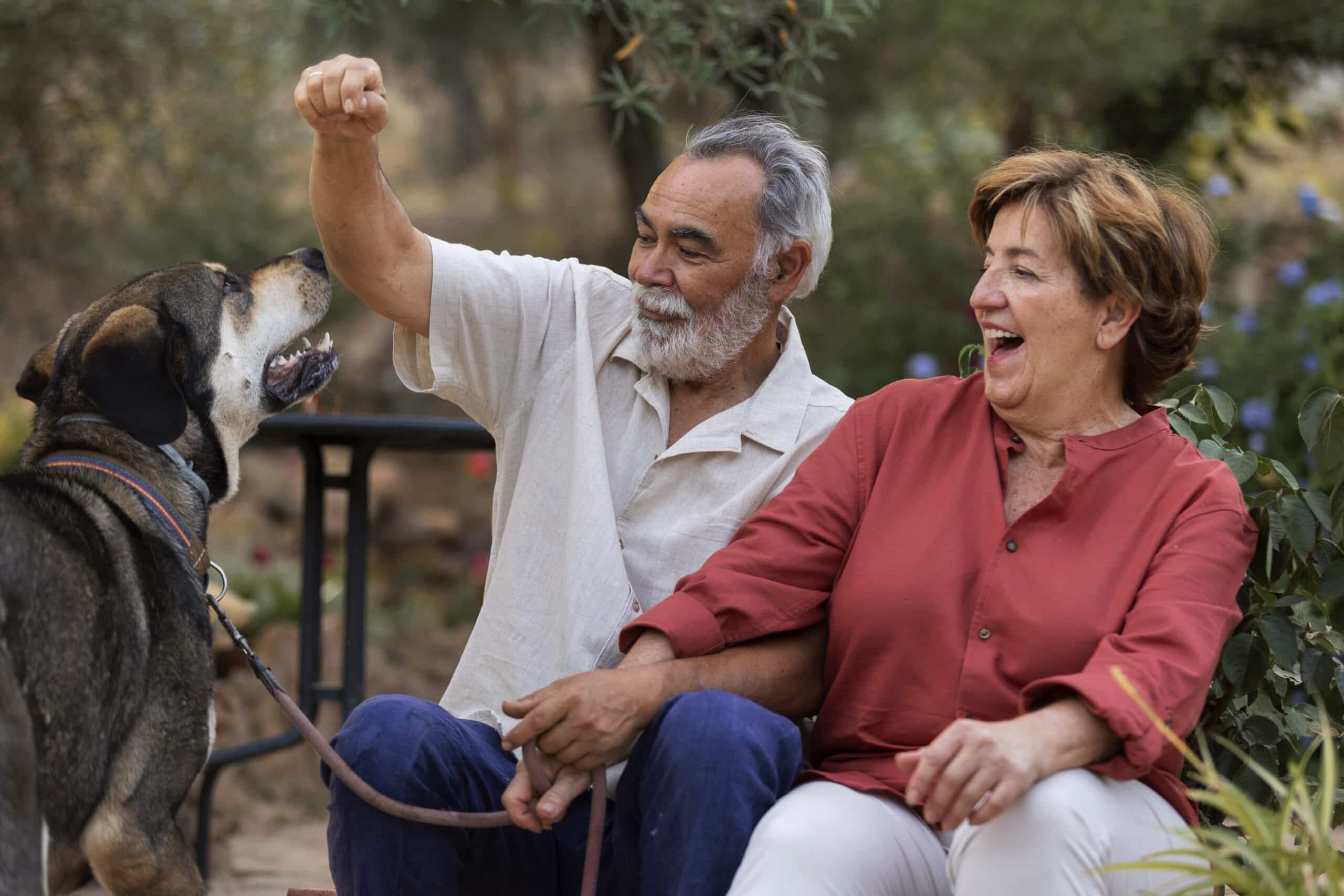 elderly couple enjoying life thanks to the medical cannabis benefits